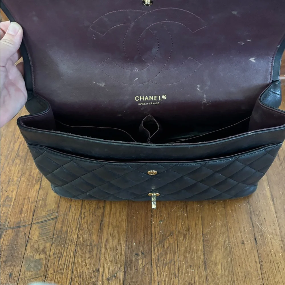 Chanel lamb skin large shoulder bag - Picture 5 of 6